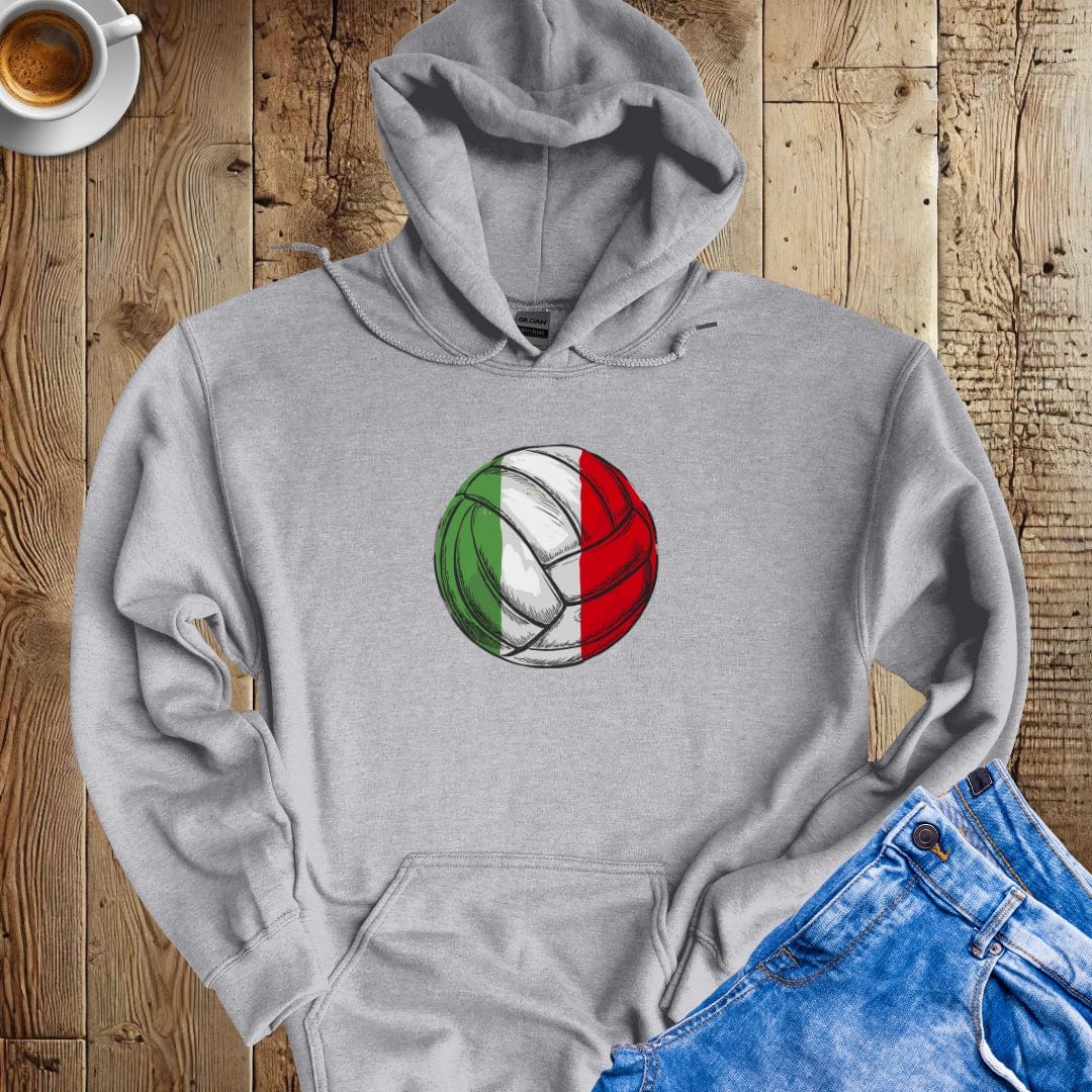 Italian Flag Volleyball Hoodie Sweatshirt
