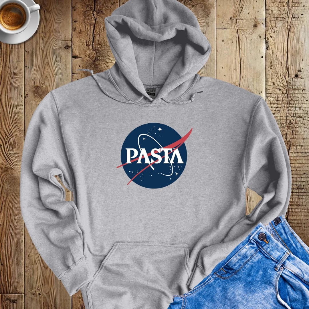 Pasta Nasa Logo Parody Hoodie Sweatshirt