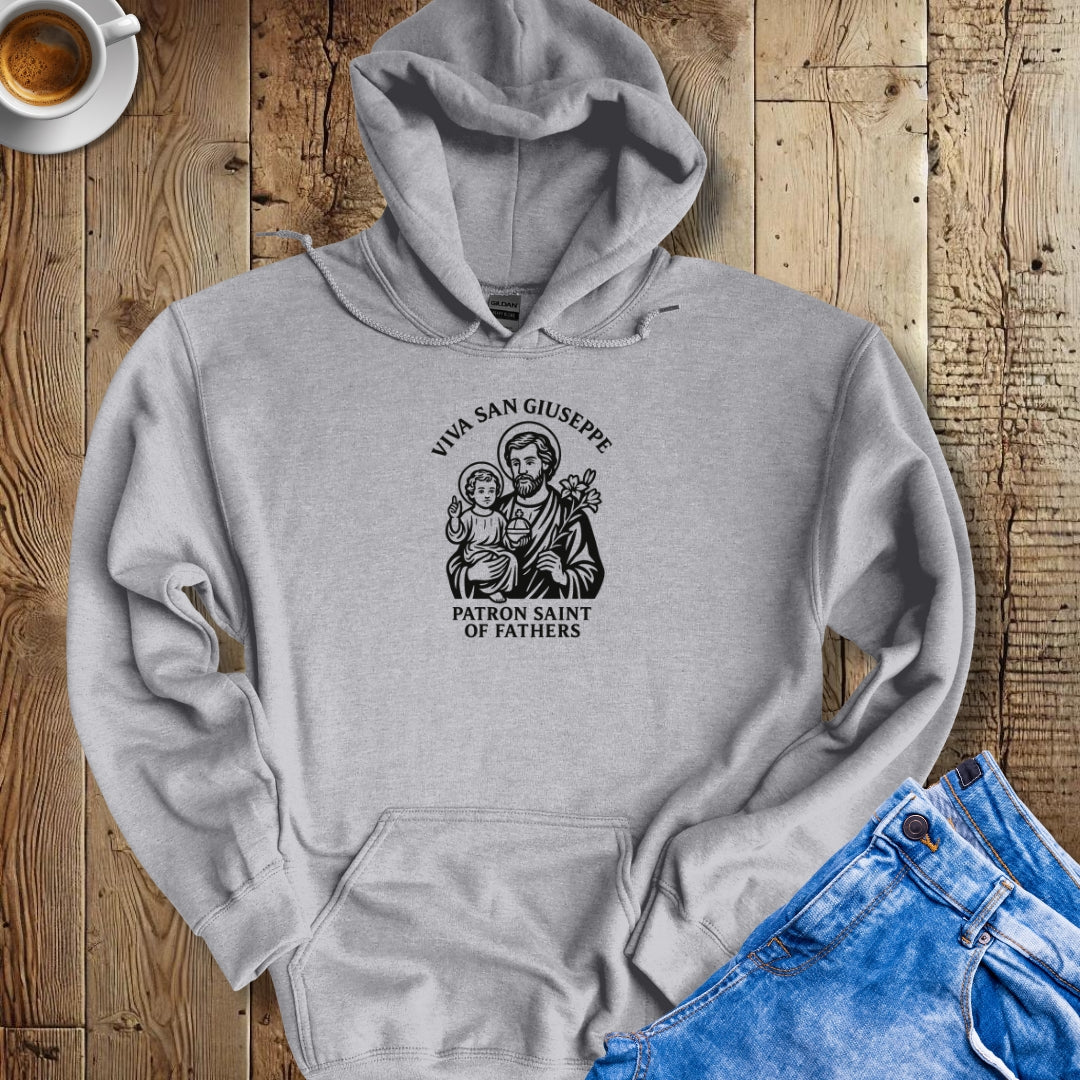 Viva San Giuseppe St Joseph Father's Day Hoodie Sweatshirt