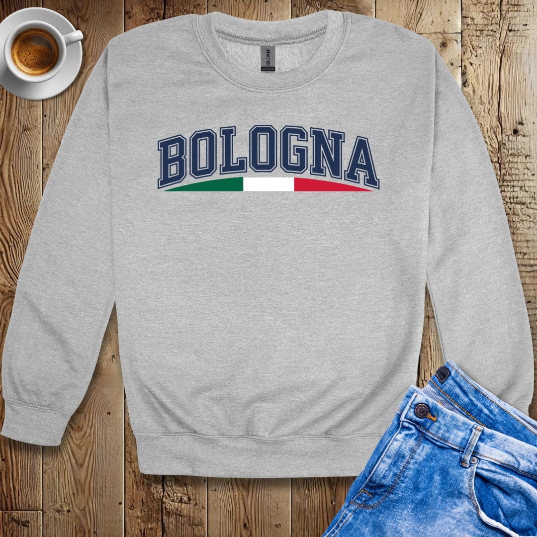 Varsity Style Bologna Crew Neck Sweatshirt