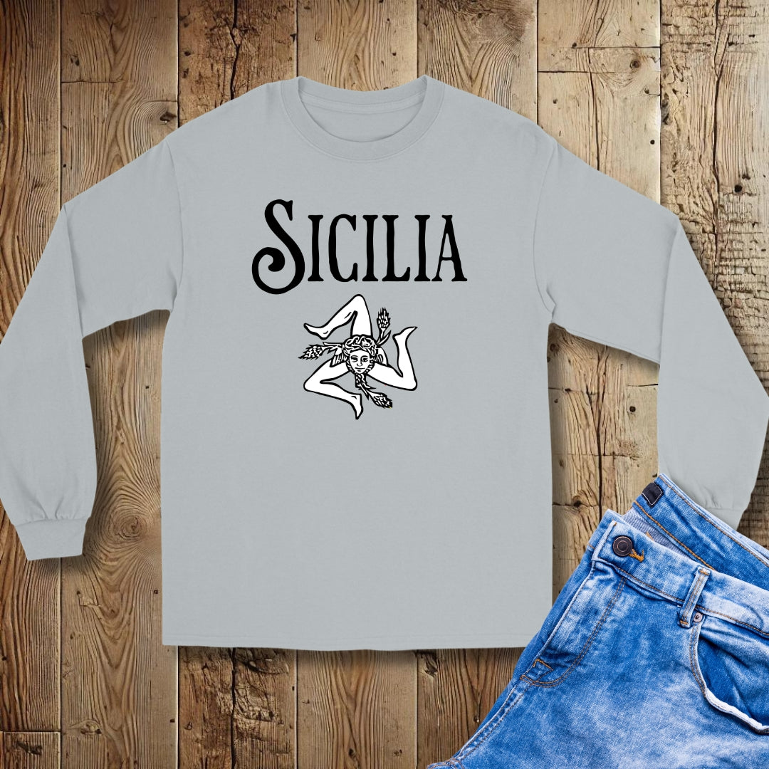 Sicilia Sicily Trinacria Unisex Long Sleeve Tee