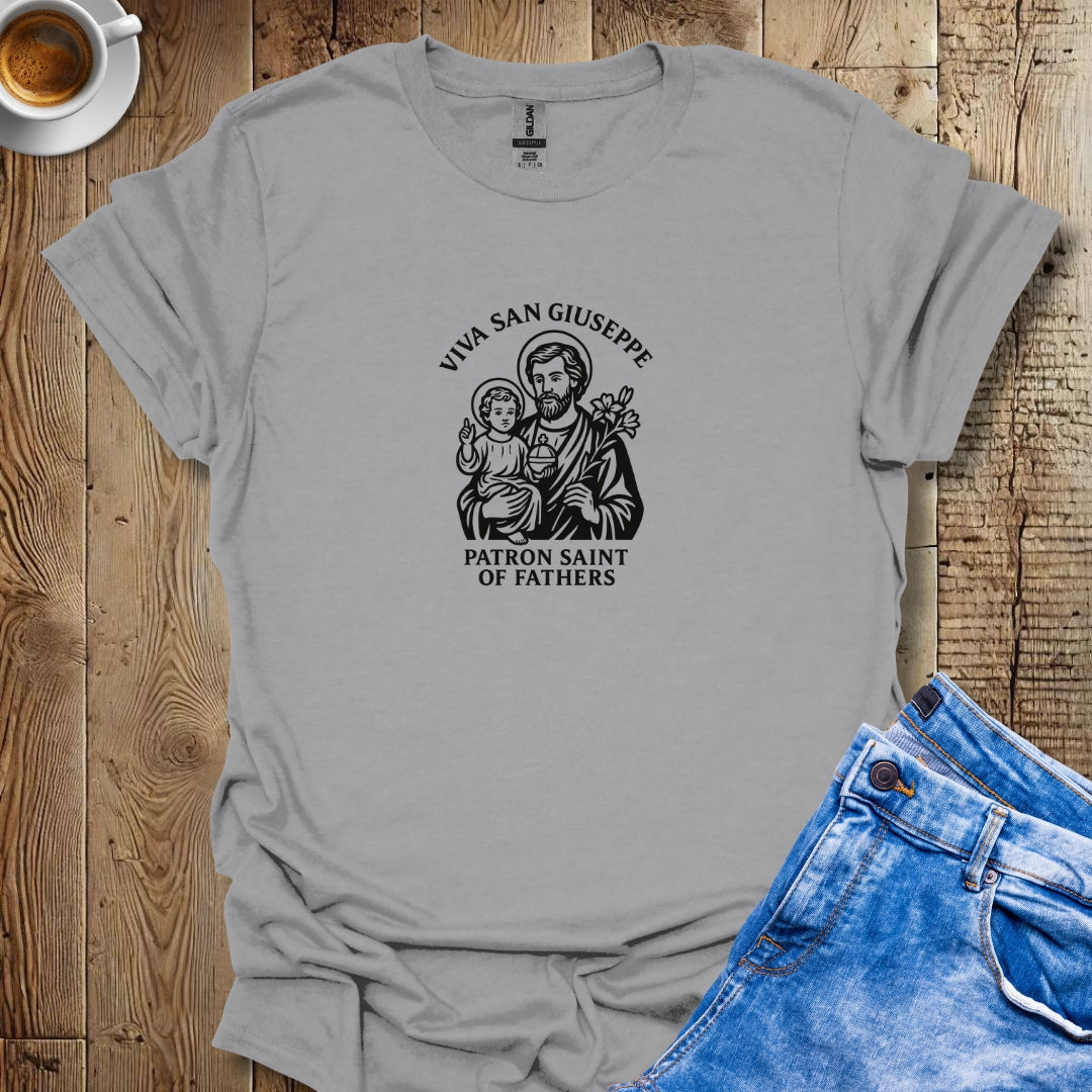 Viva San Giuseppe St Joseph Father's Day T-shirt