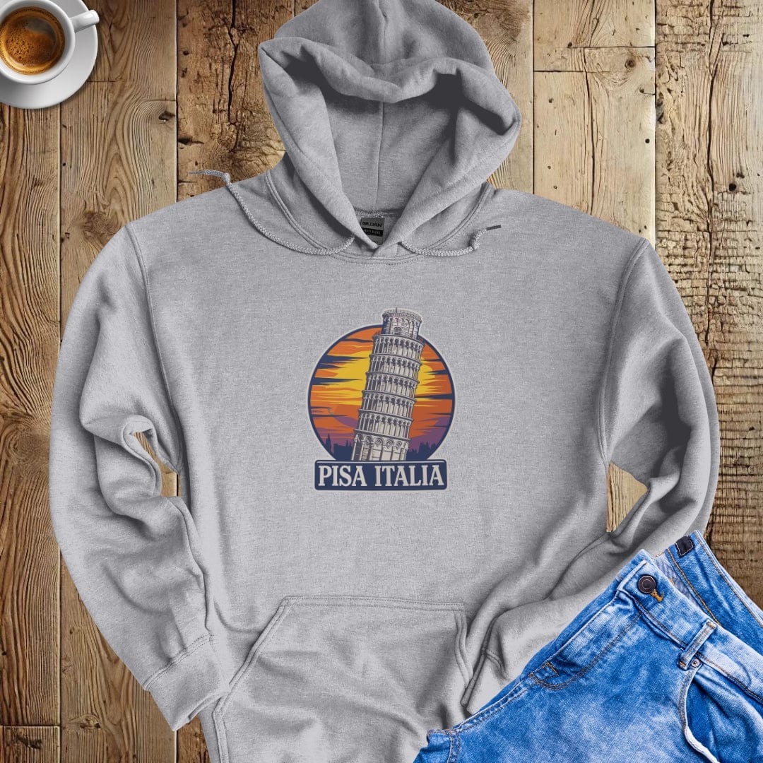 Pisa Italia Leaning Tower Hoodie Sweatshirt