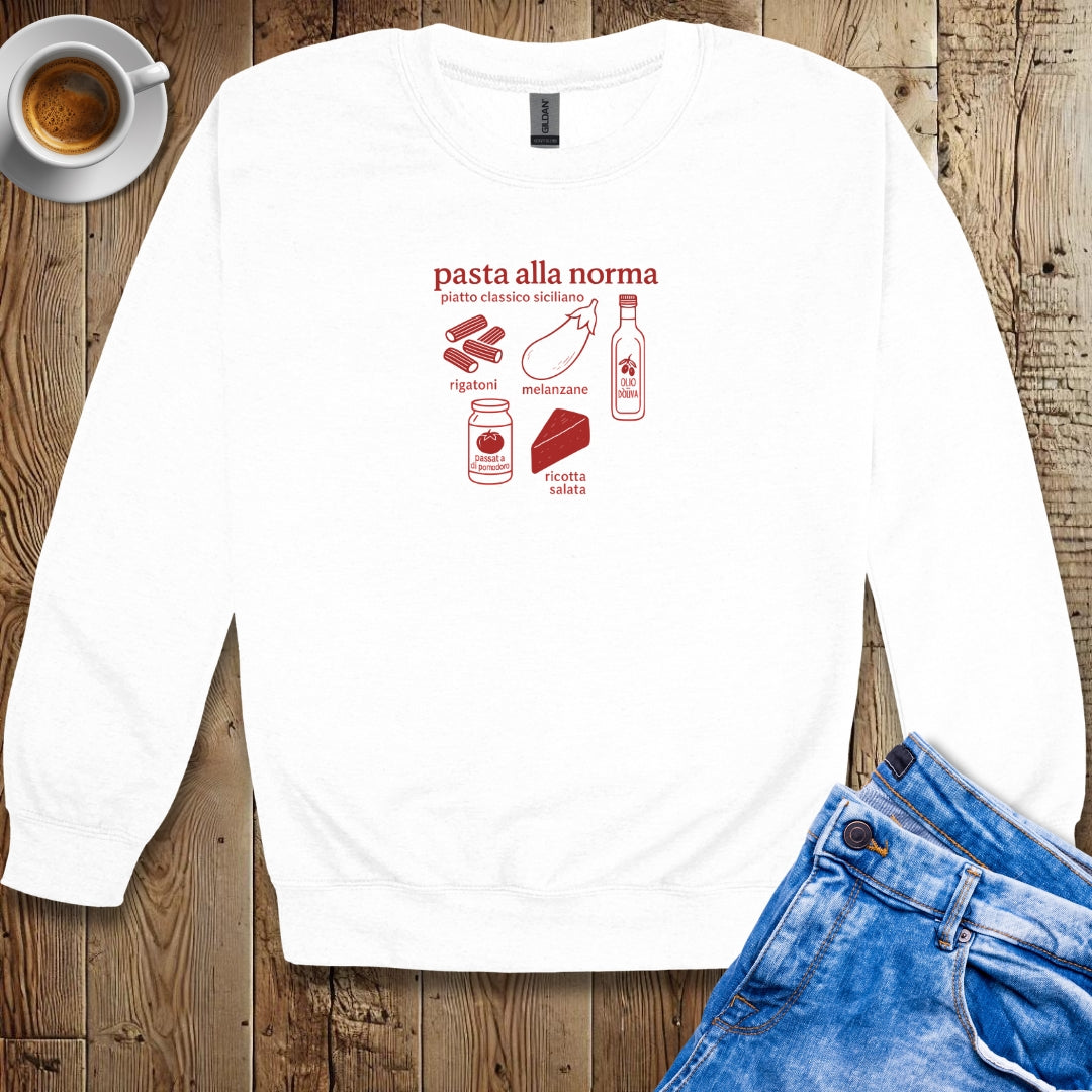 Pasta alla Norma Ingredients Sweatshirt