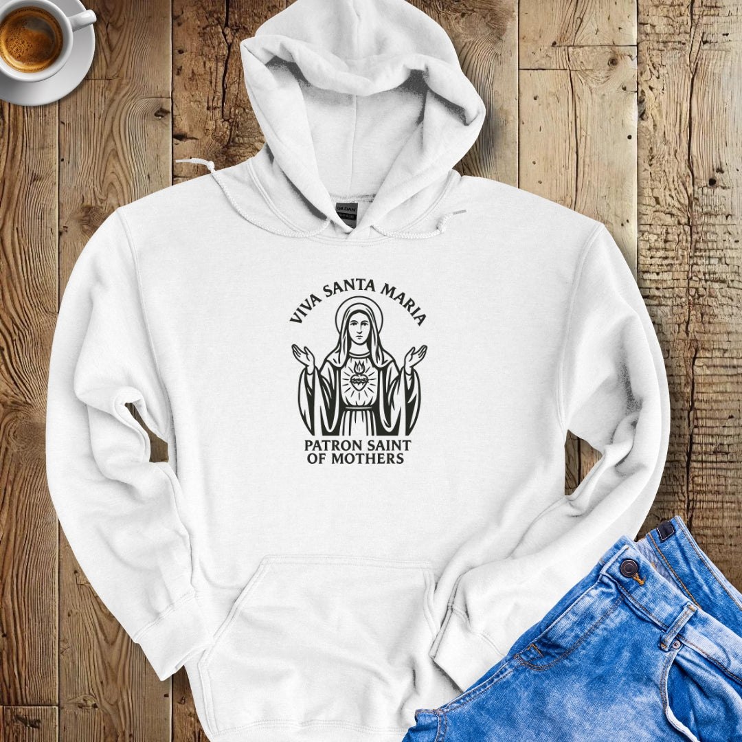 Viva Santa Maria St Mary La Madonna Hoodie Sweatshirt