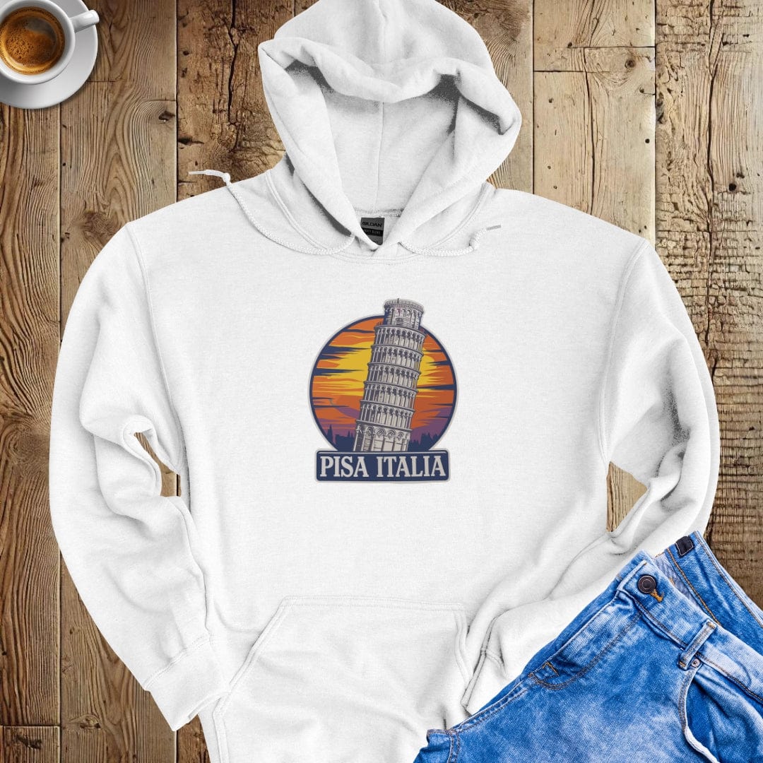 Pisa Italia Leaning Tower Hoodie Sweatshirt