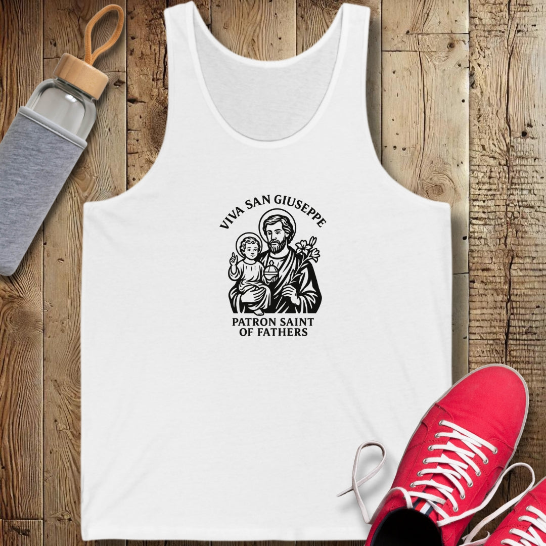 Viva San Giuseppe St Joseph Unisex Jersey Tank