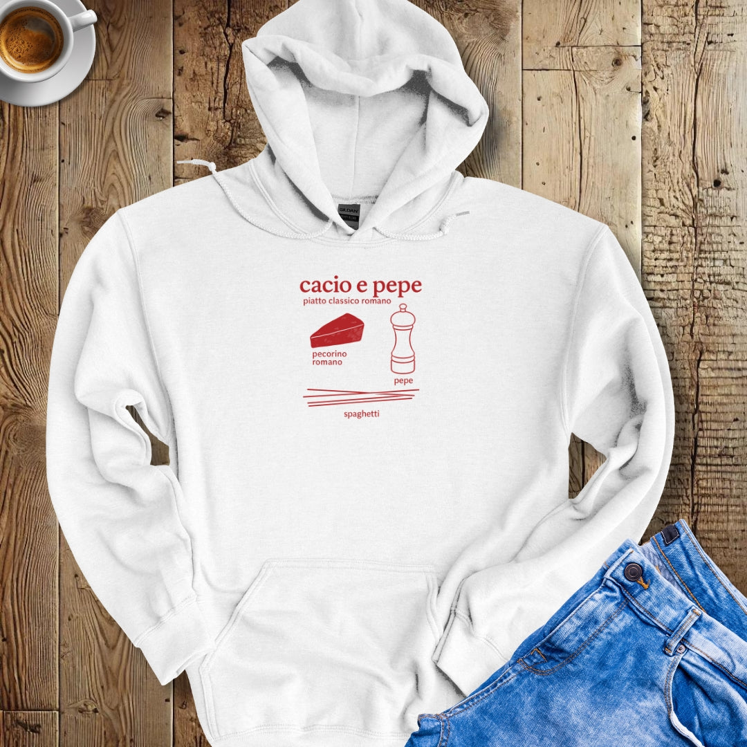 Cacio e Pepe Ingredients Hoodie Sweatshirt