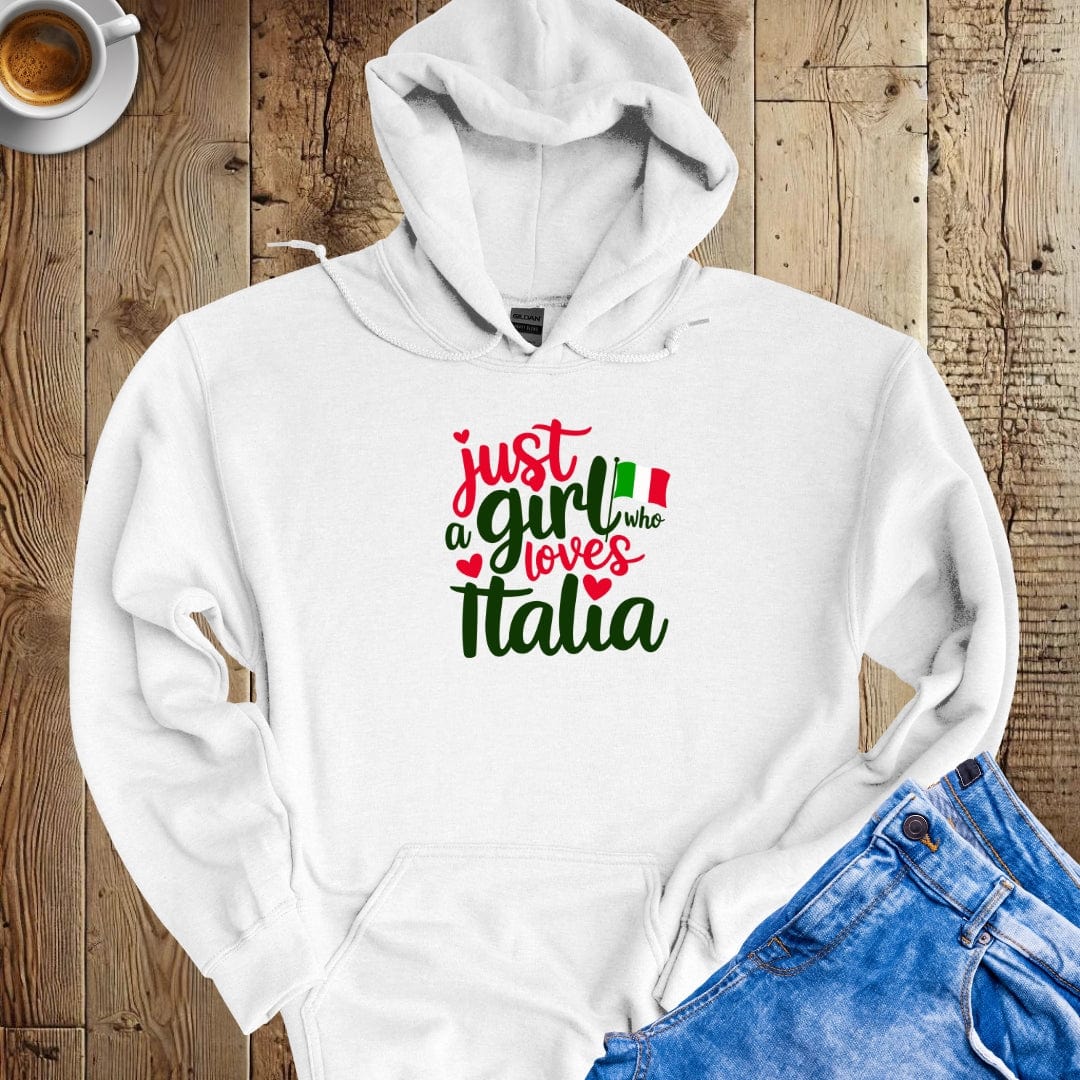 Just A Girl Who Loves Italia Hoodie Sweatshirt