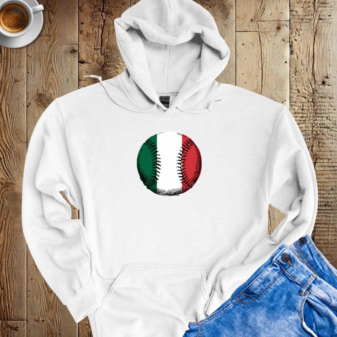 Italian Flag Baseball Hoodie Sweatshirt