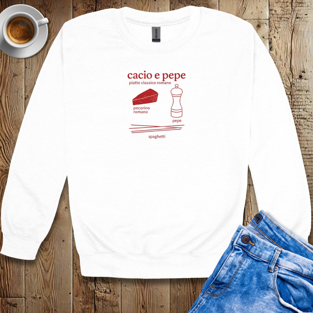 Cacio e Pepe Ingredients Sweatshirt