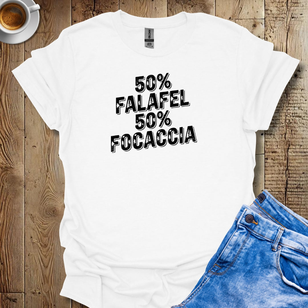 50% Falafel 50% Focaccia Half Lebanese Italian Negroni Time