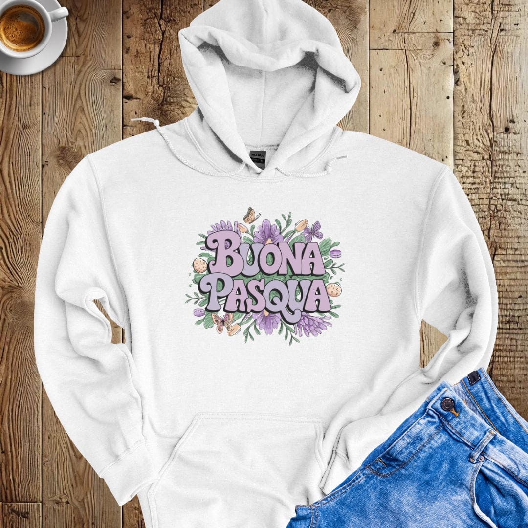 Buona Pasqua Easter Flowers Hoodie Sweatshirt