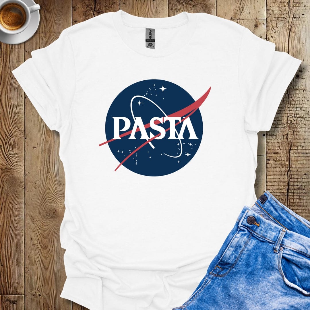 Pasta Nasa Logo Parody T-shirt