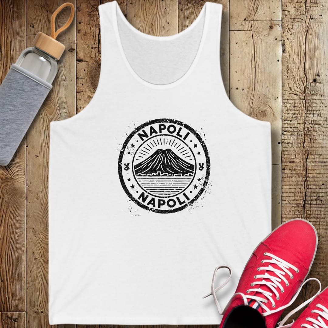 Napoli Passport Stamp Unisex Jersey Tank