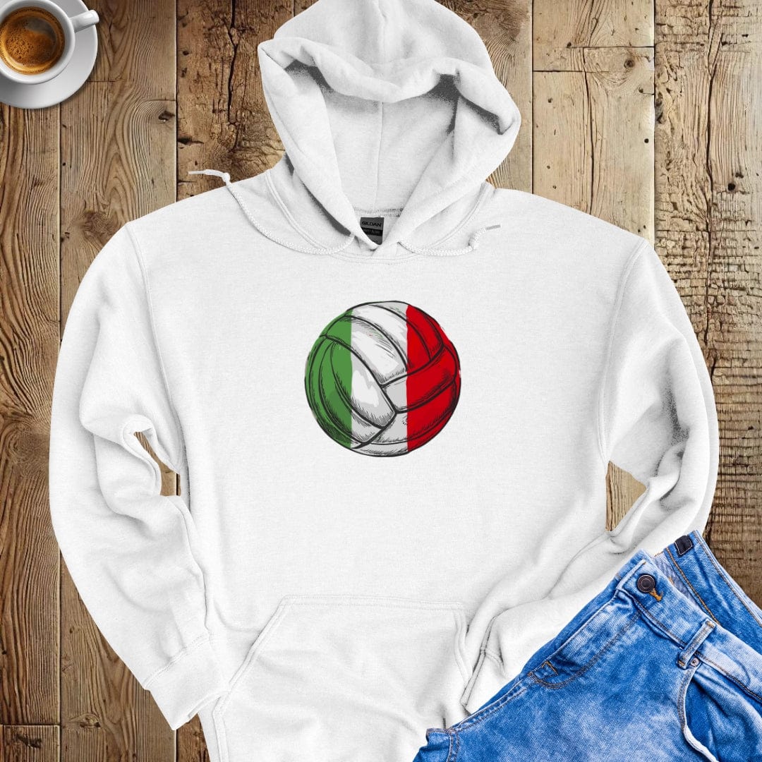 Italian Flag Volleyball Hoodie Sweatshirt