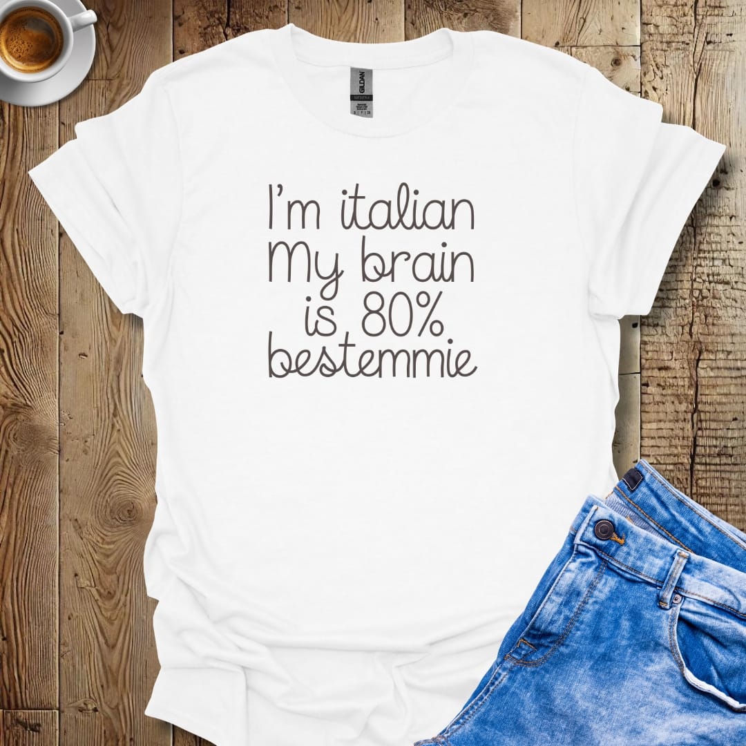 I'm Italian My Brain is 80% Bestemmie T-Shirt