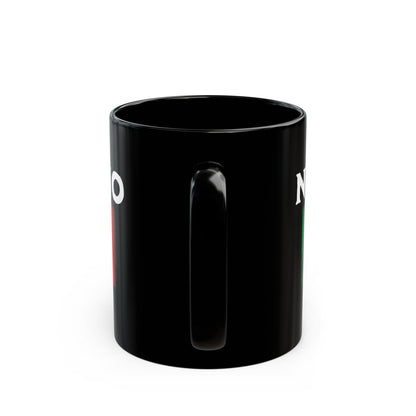 Nonno Italian Flag Distressed Effect Black Mug (11oz, 15oz)