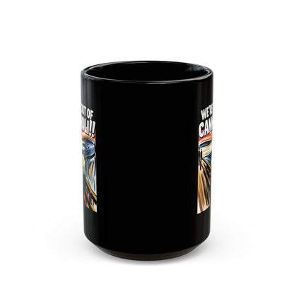 The Scream We're Out of Cannoli Black Mug (11oz, 15oz)
