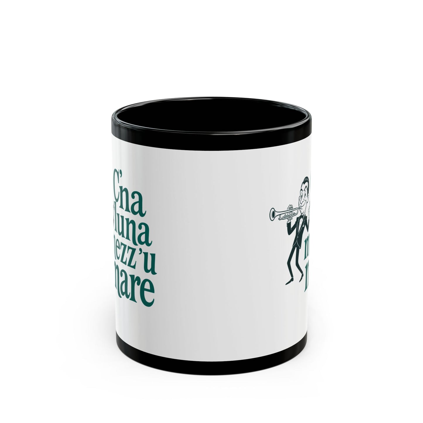 Louis Prima C'è La Luna Mezzo Mare Black Mug (11oz, 15oz)