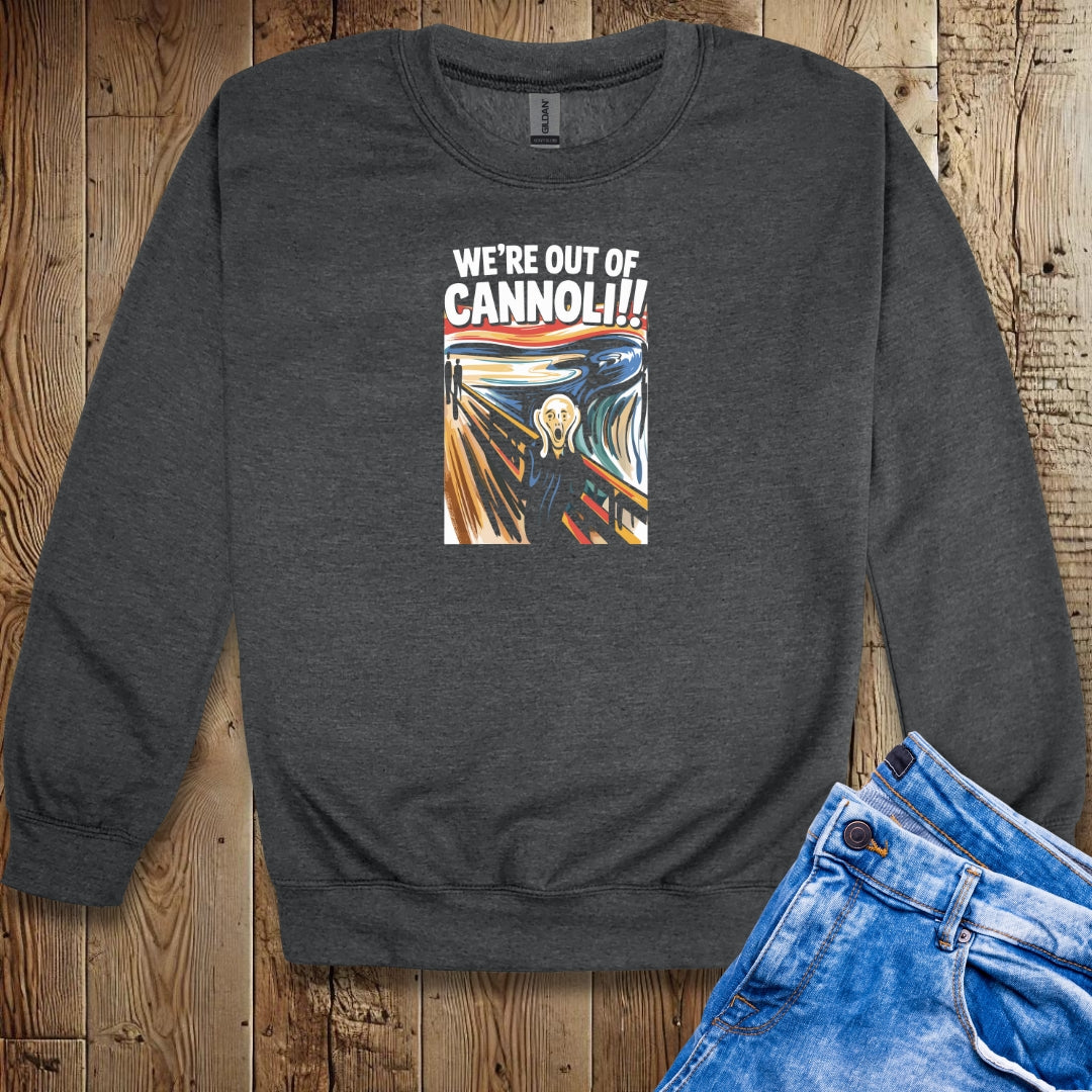 The Scream We're Out of Cannoli Unisex Sweatshirt