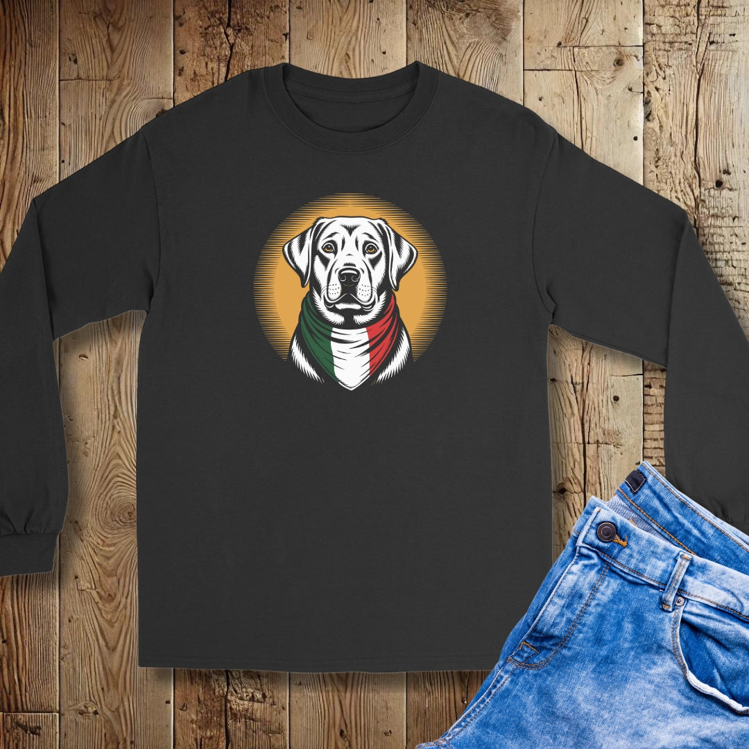 Labrador Italian Flag Bandana Unisex Long Sleeve Tee