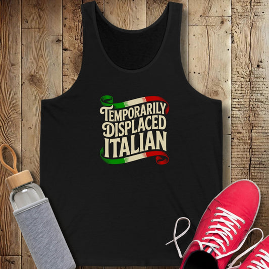 Temporarily Displaced Italian Unisex Jersey Tank