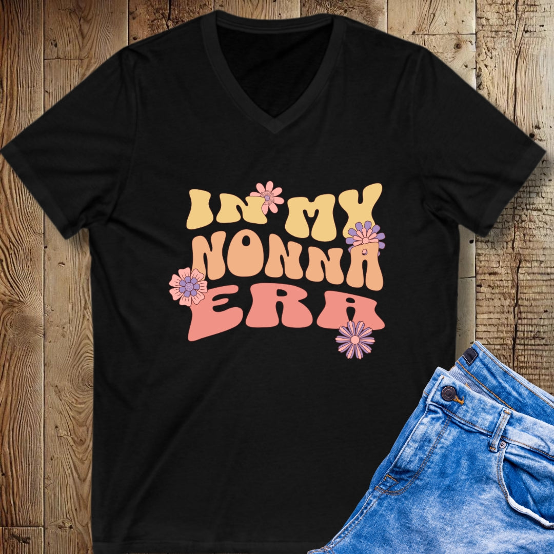 In My Nonna Era Short Sleeve V-Neck Tee
