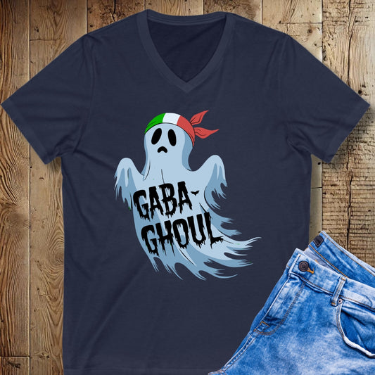 Gabaghoul Halloween Short Sleeve V-Neck Tee