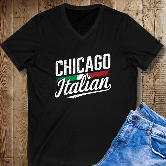 Chicago Italian Short Sleeve V-Neck Tee