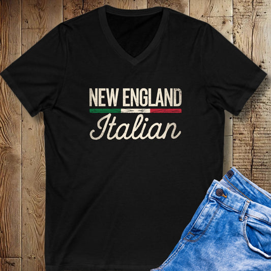 New England Italian Short Sleeve V-Neck Tee