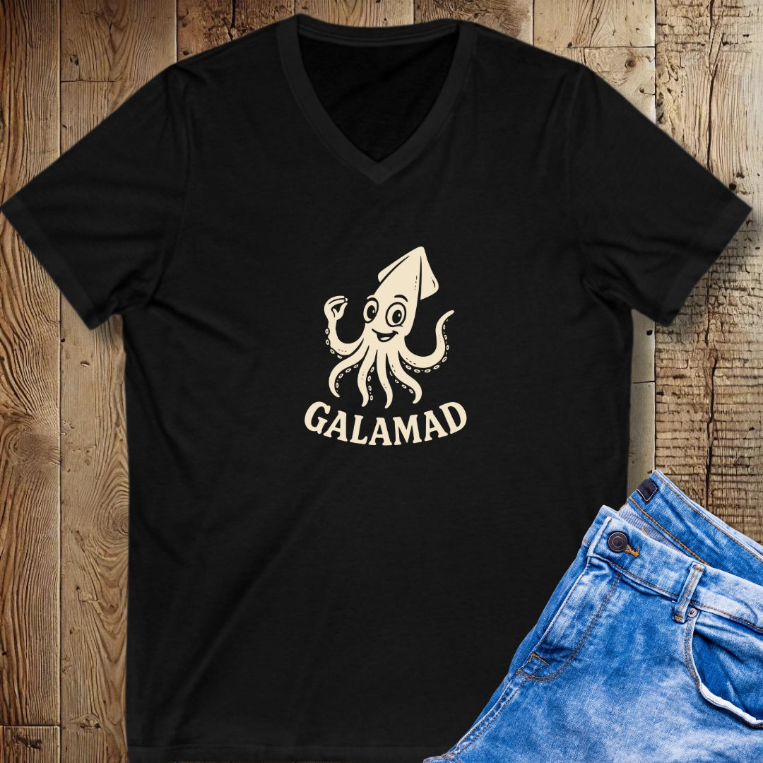 Galamad Calamari Short Sleeve V-Neck Tee