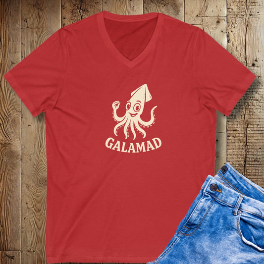 Galamad Calamari Short Sleeve V-Neck Tee