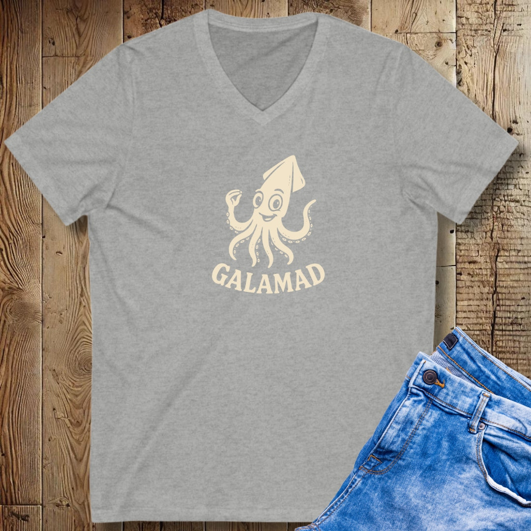 Galamad Calamari Short Sleeve V-Neck Tee