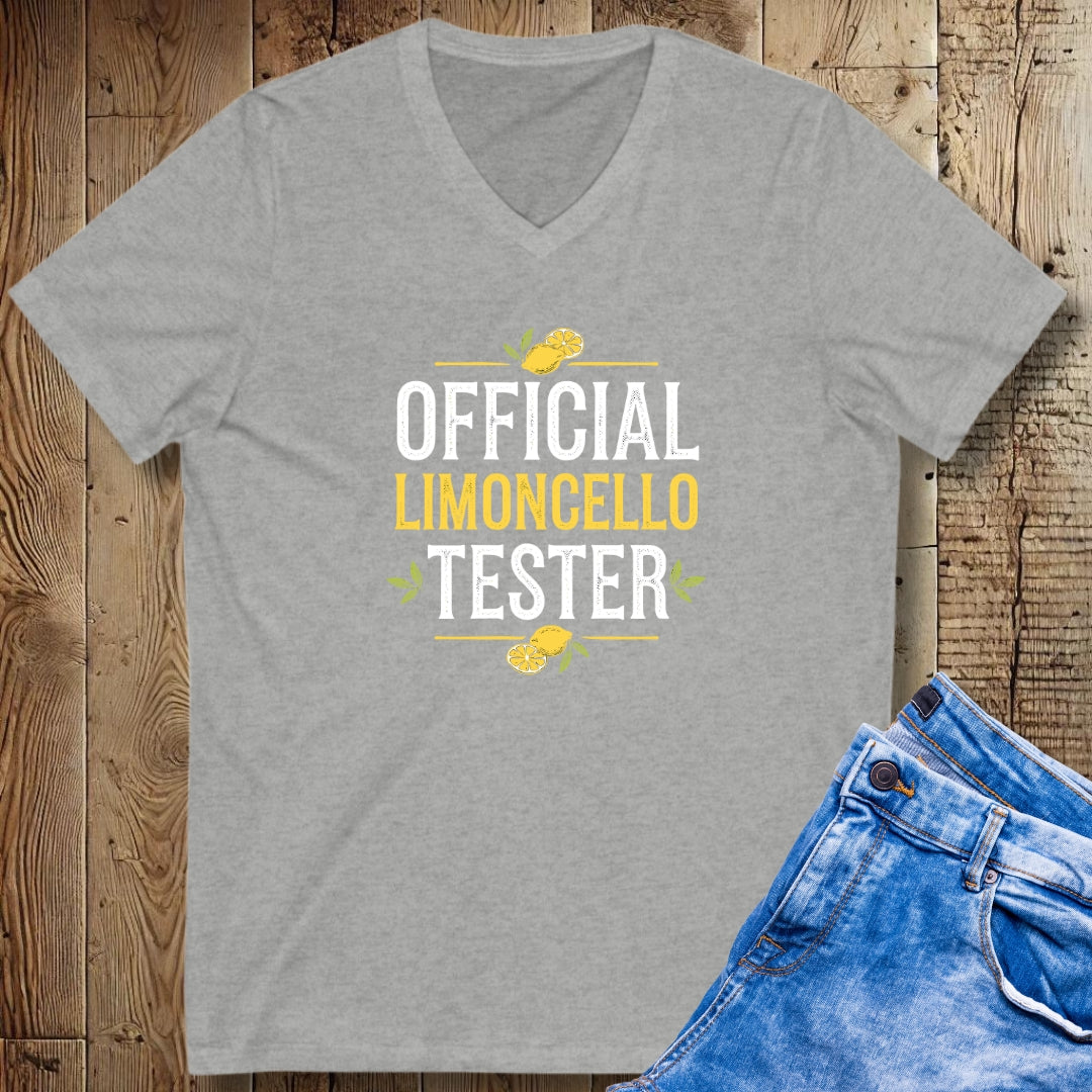 Official Limoncello Tester Short Sleeve V-Neck Tee