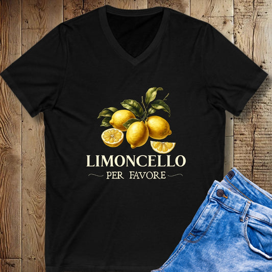 Limoncello Per Favore Short Sleeve V-Neck Tee