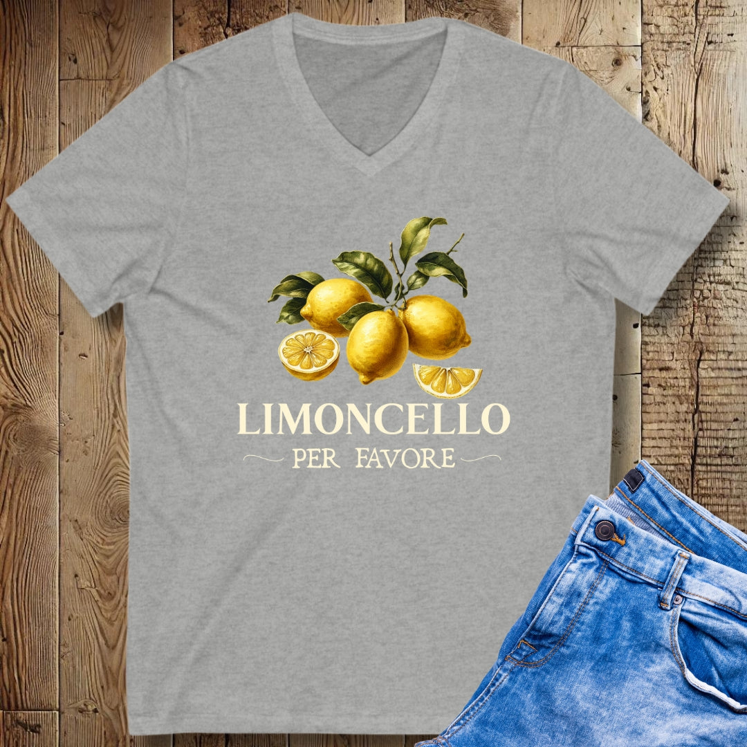 Limoncello Per Favore Short Sleeve V-Neck Tee