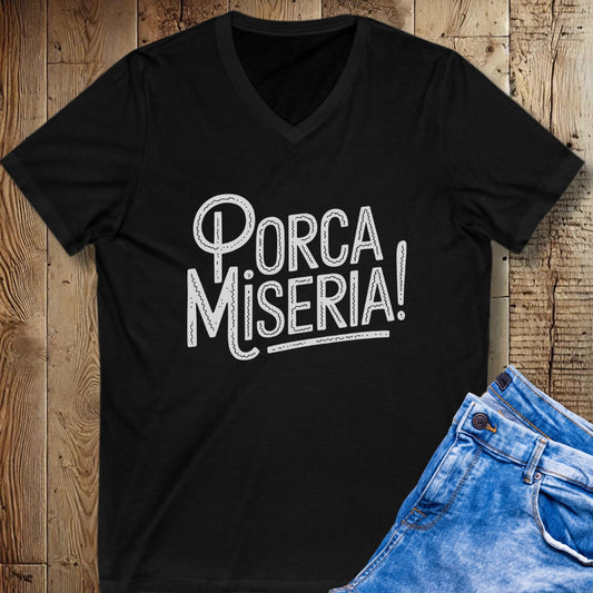 Porca Miseria Short Sleeve V-Neck Tee