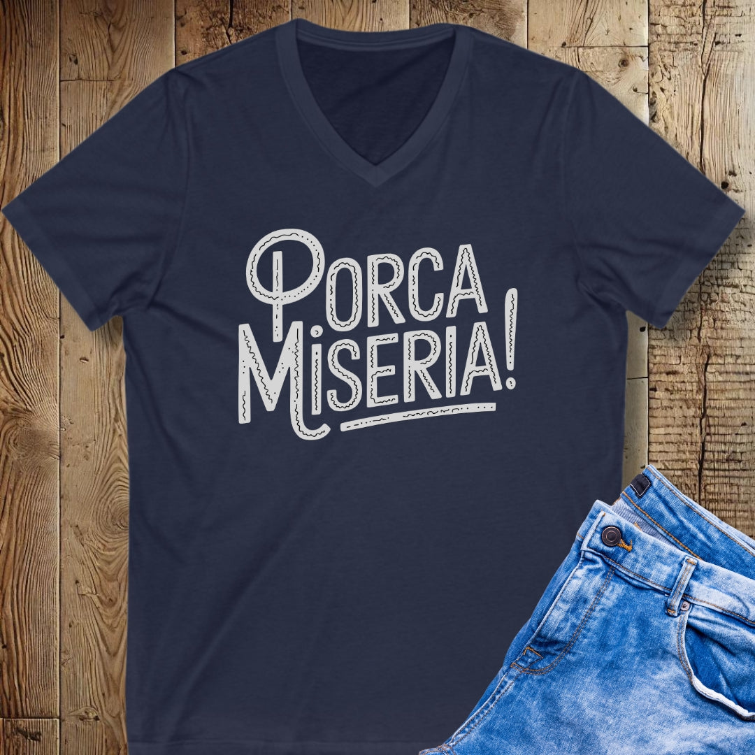 Porca Miseria Short Sleeve V-Neck Tee