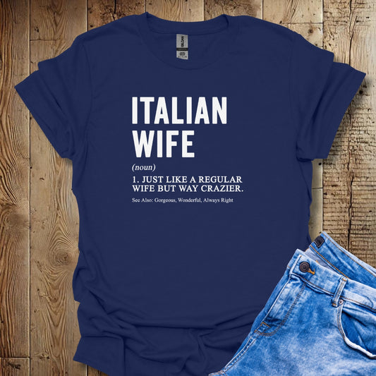 Italian Wife Definition Lightweight Unisex T-shirt