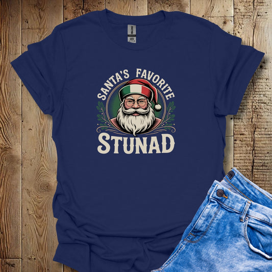Santa's Favorite Stunad Lightweight Unisex T-shirt