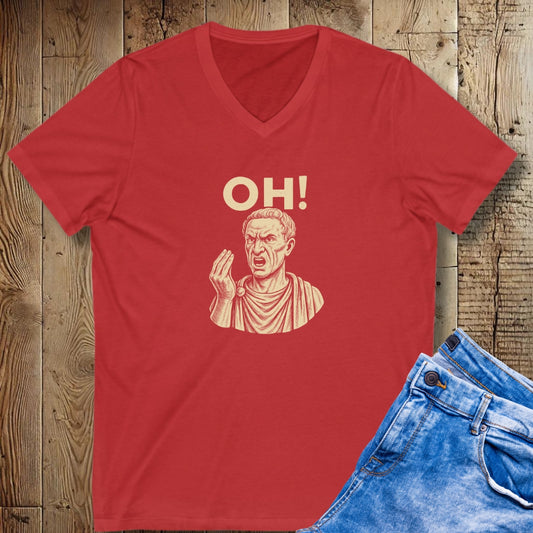 Julius Caesar Oh Hand Gesture V-Neck Tee