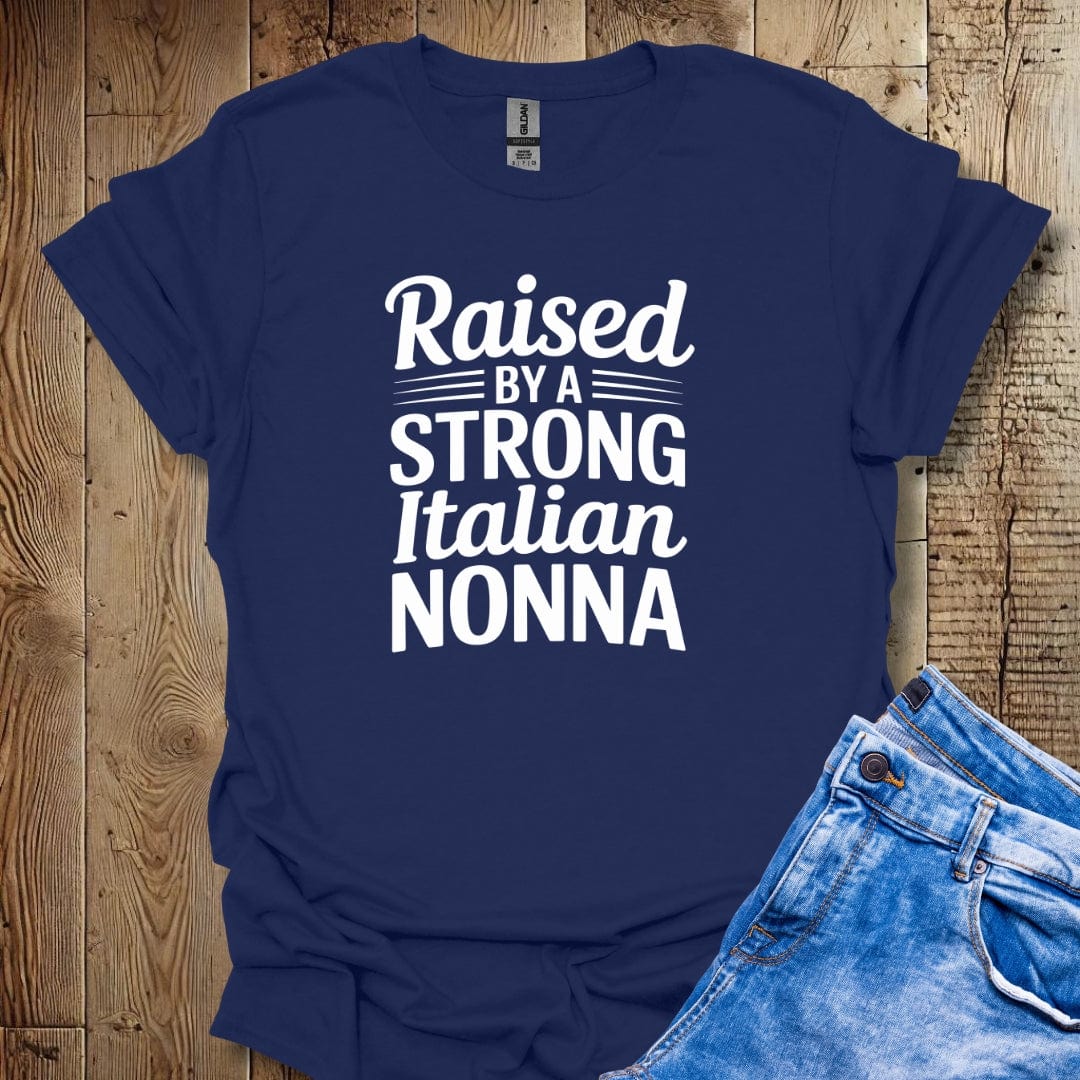 Raised by Strong Italian Nonna Lightweight Unisex T-shirt