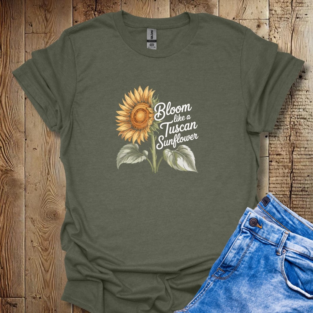 Bloom like a Tuscan Flower Lightweight Unisex T-shirt