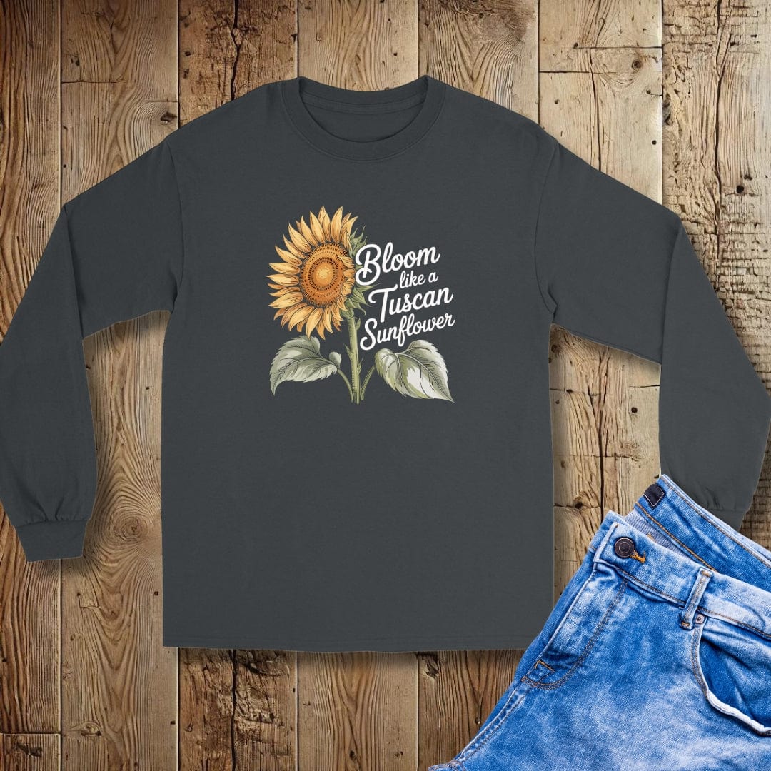 Bloom like a Tuscan Sunflower Unisex Long Sleeve Tee