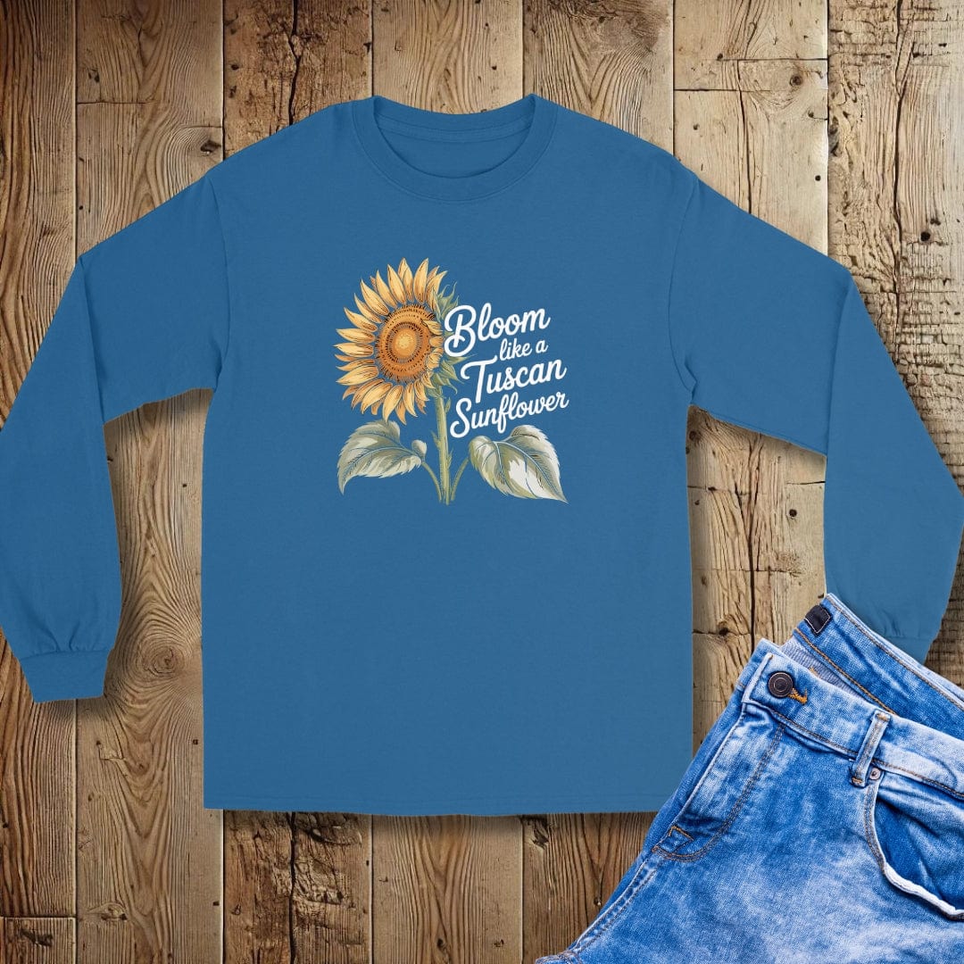 Bloom like a Tuscan Sunflower Unisex Long Sleeve Tee