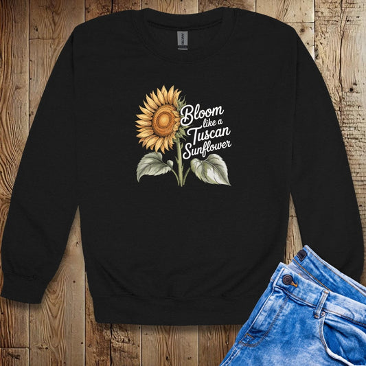 Bloom like a Tuscan Sunflower Unisex Crewneck Sweatshirt