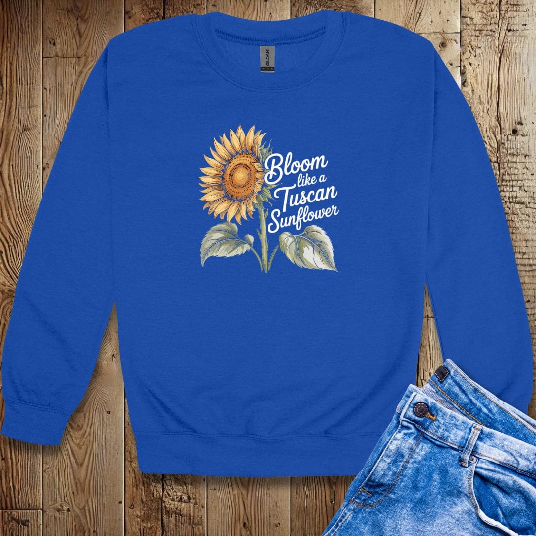 Bloom like a Tuscan Sunflower Unisex Crewneck Sweatshirt