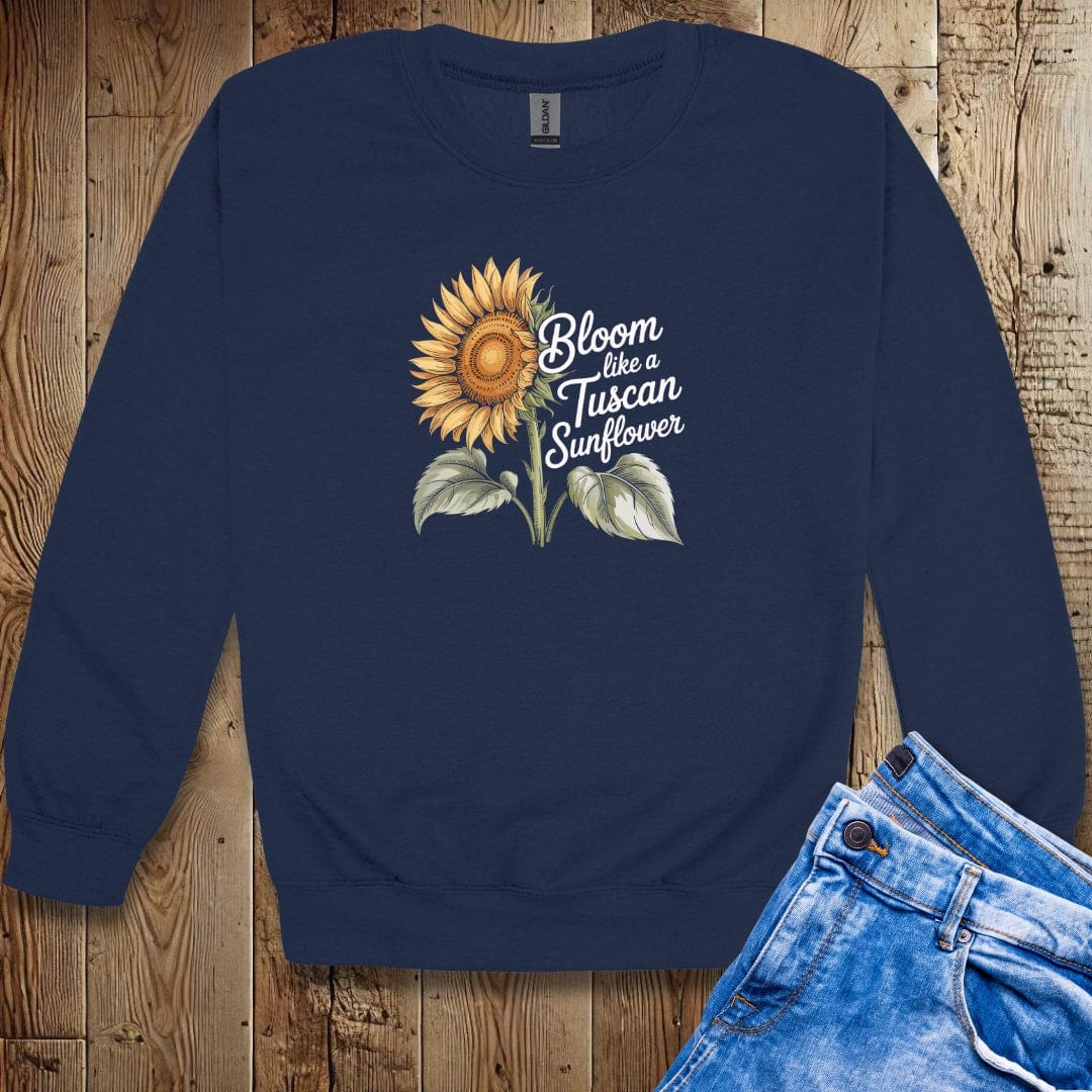 Bloom like a Tuscan Sunflower Unisex Crewneck Sweatshirt