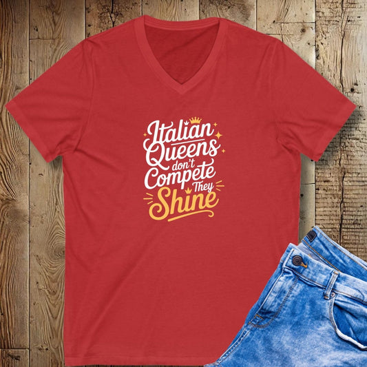 Italian Queens V-Neck Tee